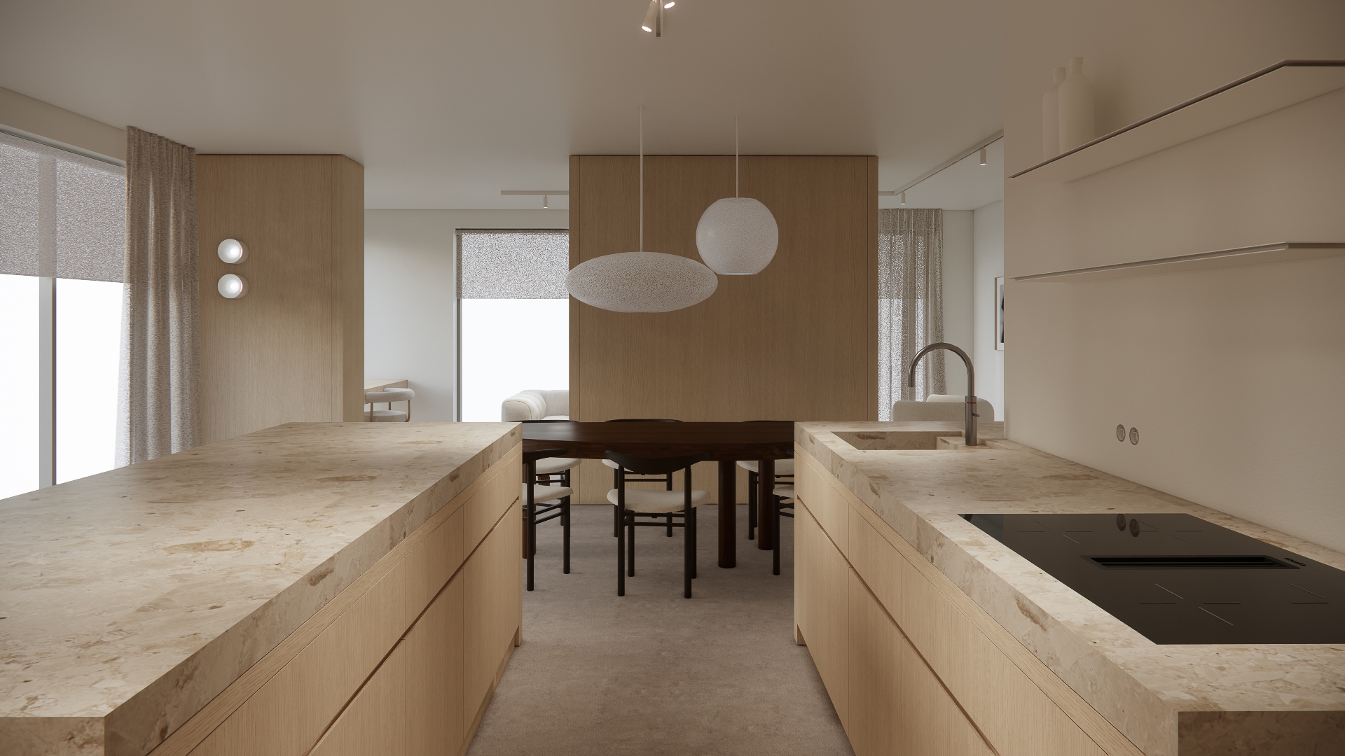 From kitchen